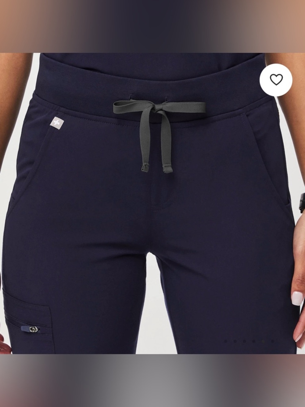 Figs Zamora Jogger Scrub Pants Navy Blue Size LP Large Petite - Picture 4 of 11
